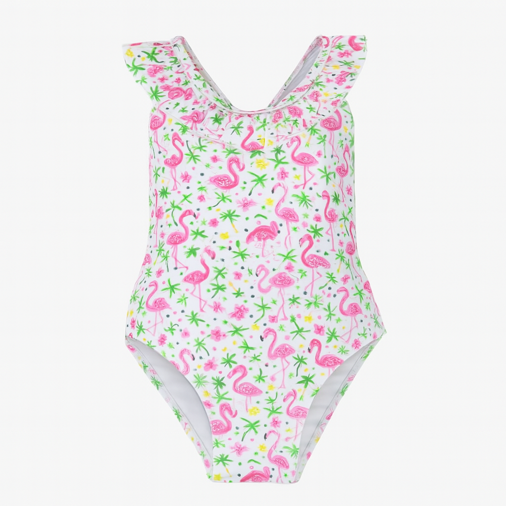 Flamingo Party Swimsuit ملابس سباحة