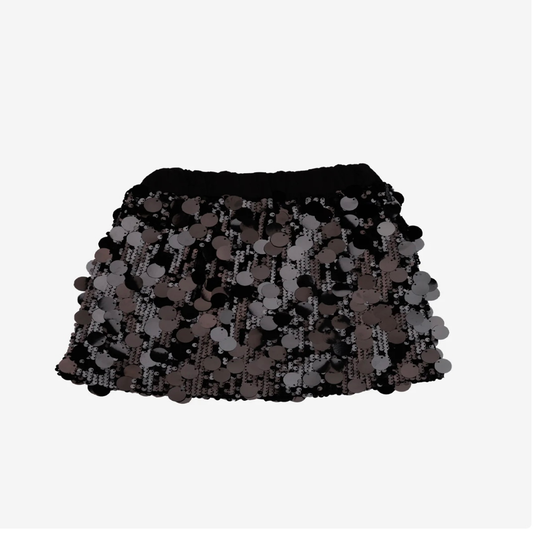 Black Spangle Skirt تنورة لون أسود