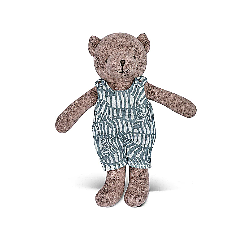 Zebra Print Cocoa Bear لعبة دب