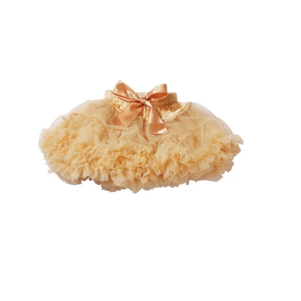 Gold Ruffle Tutu تنورة تور