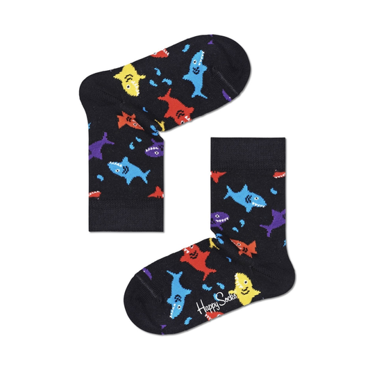 Kids Color Shark Socks جوارب ملونة
