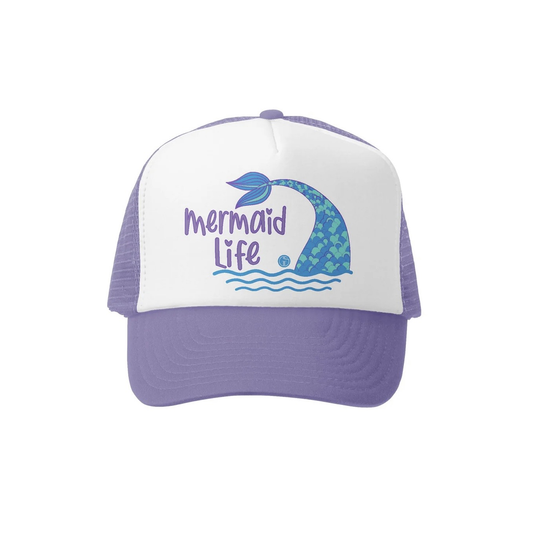 Mermaid Life Hat Purple قبعة لون بنفسجي