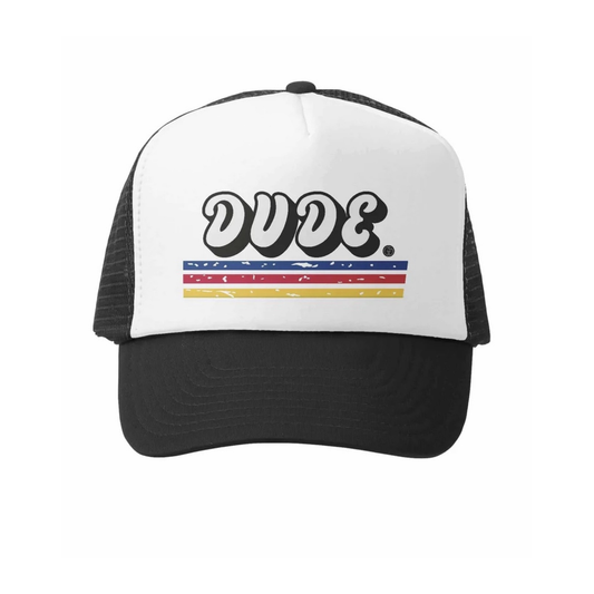 Dude White/Black Hat قبعة لون أسود
