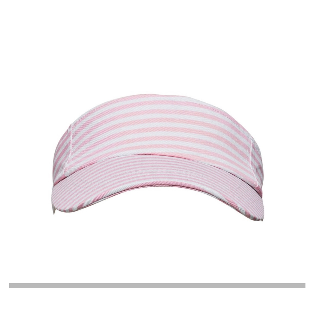 Pink Stripe Visor قبعة لون وردي و أبيض