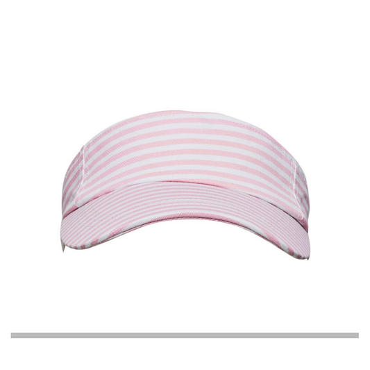 Pink Stripe Visor قبعة لون وردي و أبيض
