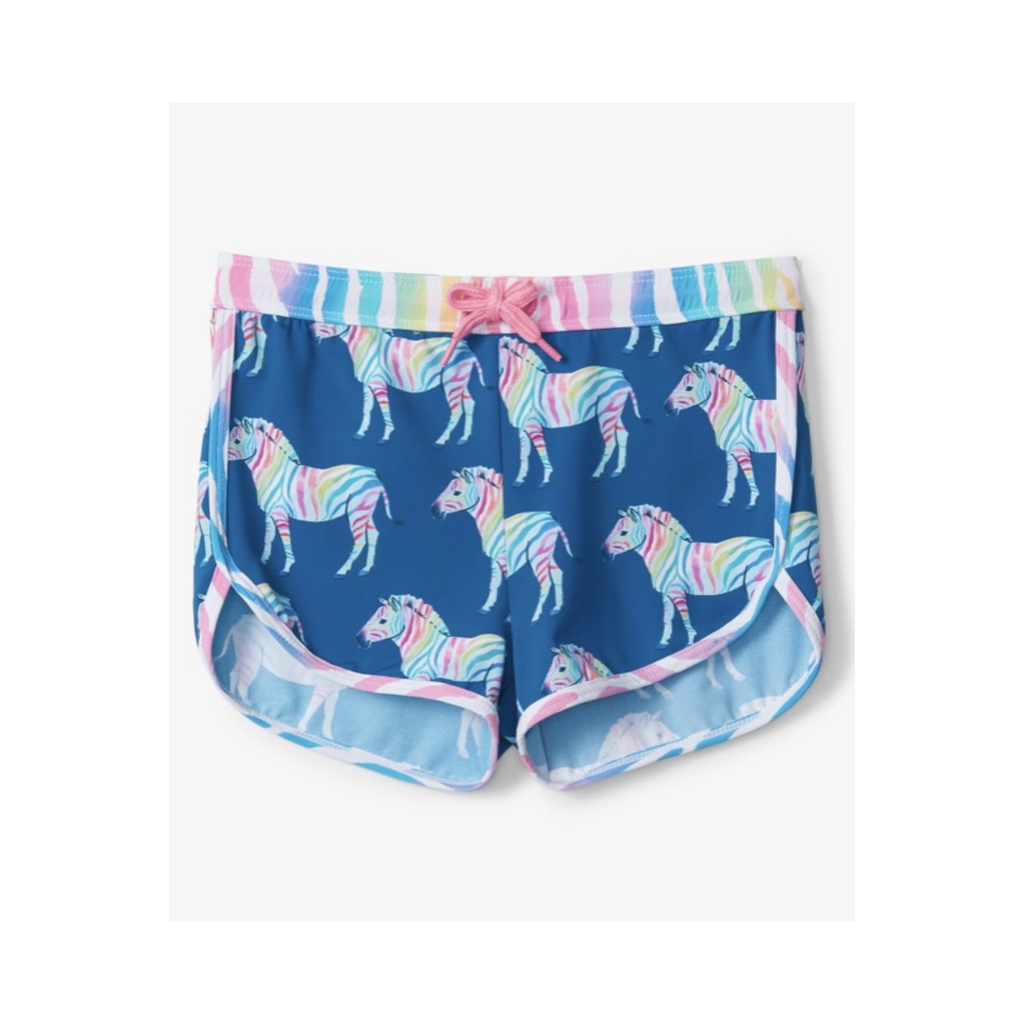 rainbow zebra swimsuit Set طقم سباحة