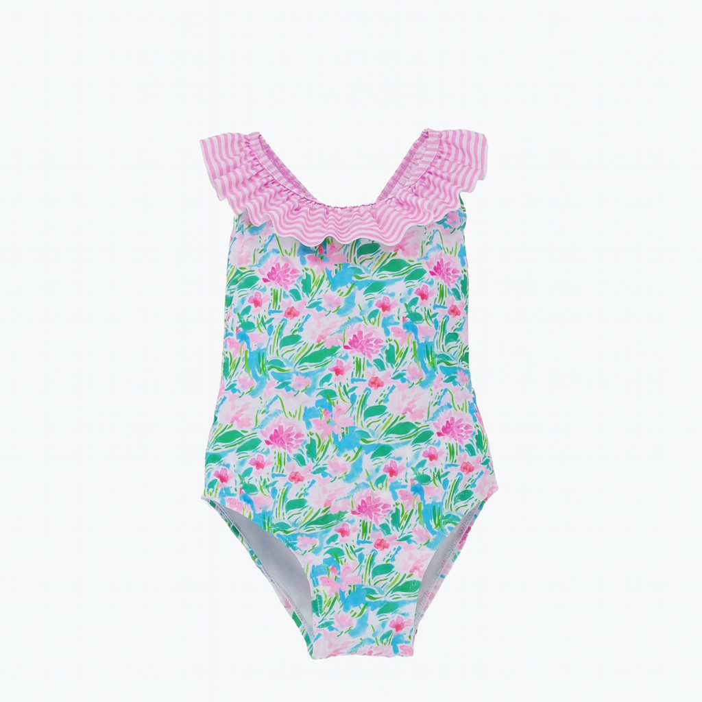 Lotus & Lilies Mindy Crossback Swimsuit ملابس سباحة