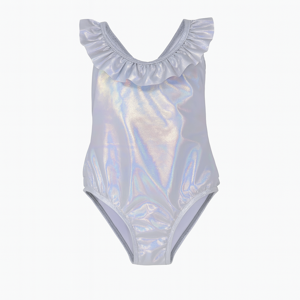 Shimmering Silver Mindy Swimsuit ملابس سباحة