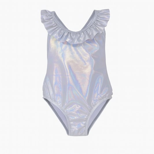 Shimmering Silver Mindy Swimsuit ملابس سباحة