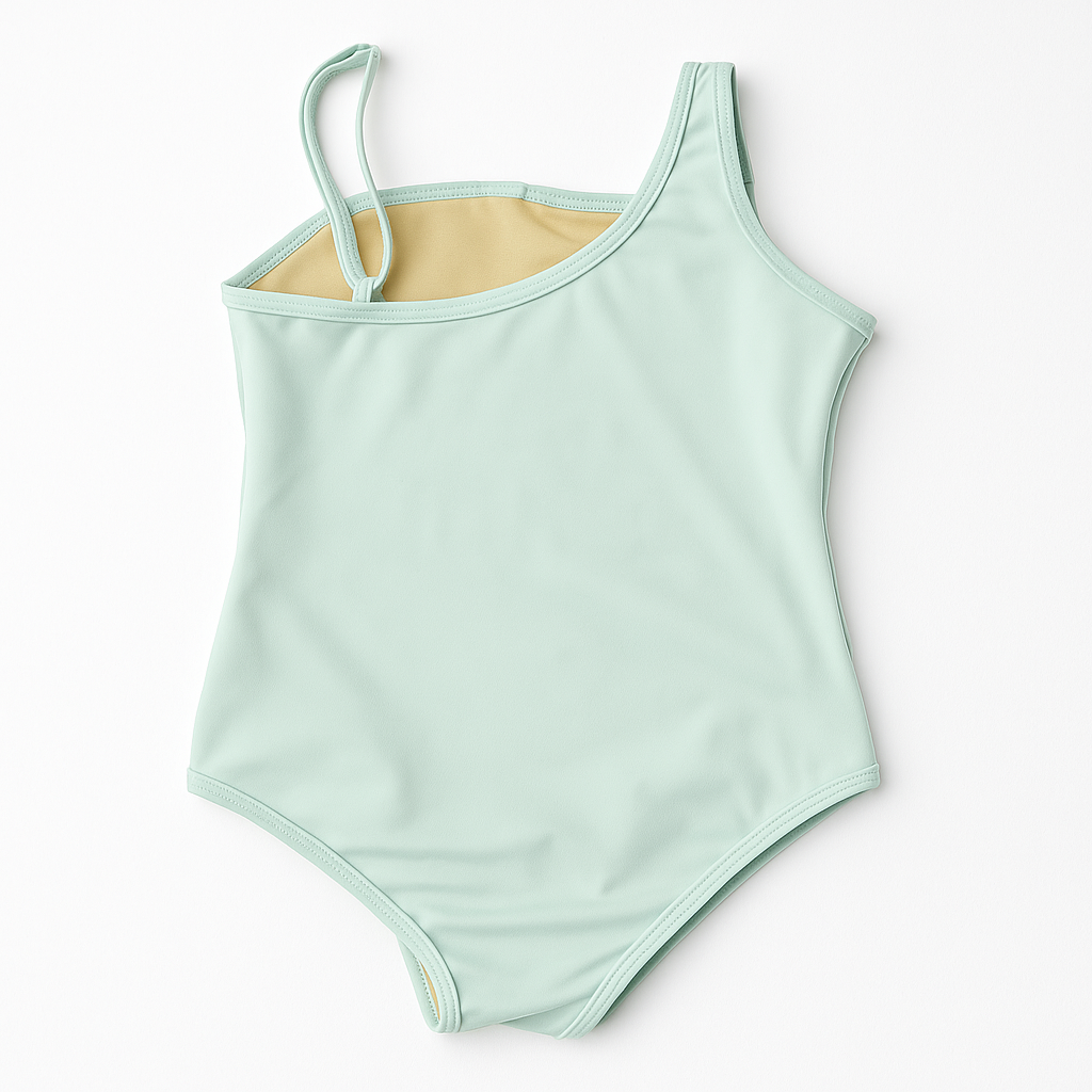 Mint Green Sequin 1 Shldr Swimsuit ملابس سباحة