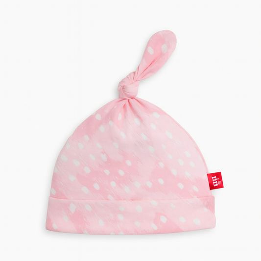 Pink Doeskin Modal Hat قبعة مواليد