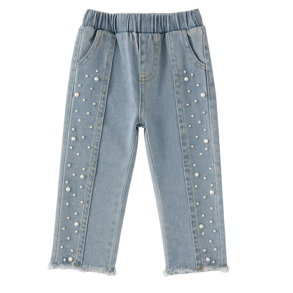Pearl Stud Jeans بنطلون جينز