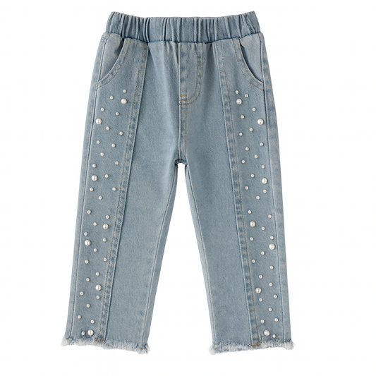 Pearl Stud Jeans بنطلون جينز