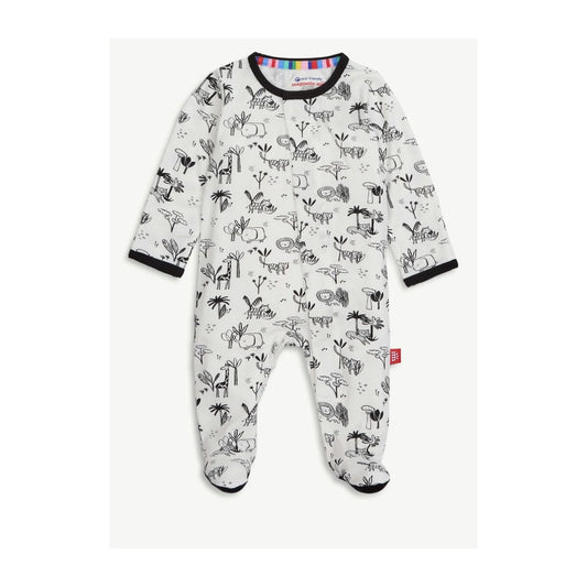 Animal Safari Magnetic Footie بيجاما مواليد