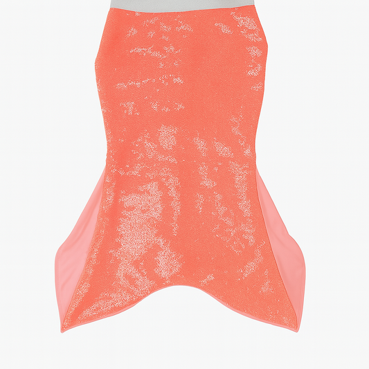 Coral Sequin Mermaid Tail Cover Up تنورة سباحة