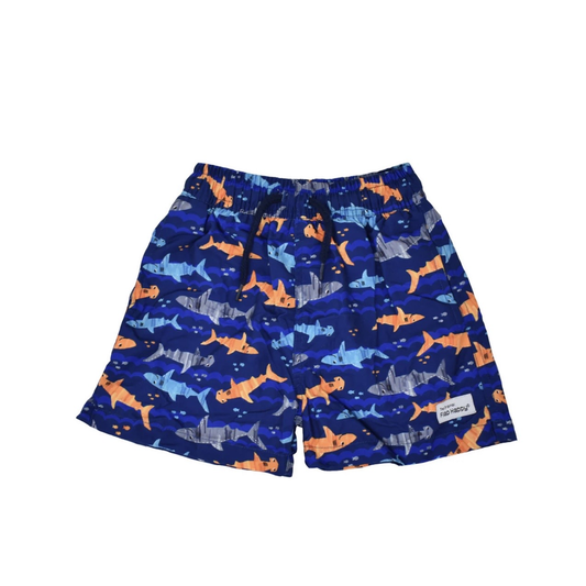 Artsy Sharks Swim Trunks شورت سباحة