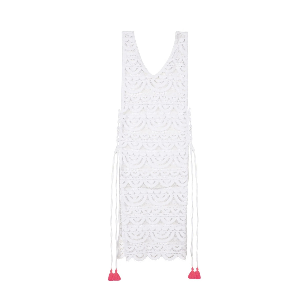 Little Joy Lace Tunic فستان ابيض