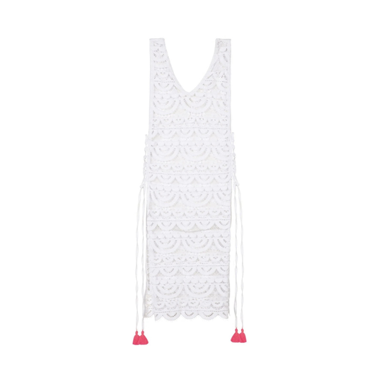 Little Joy Lace Tunic فستان ابيض