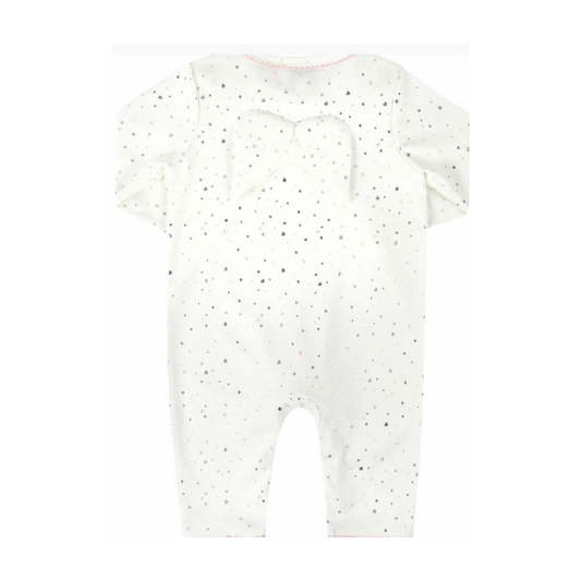 Heart Printed Babygro بيجاما مواليد