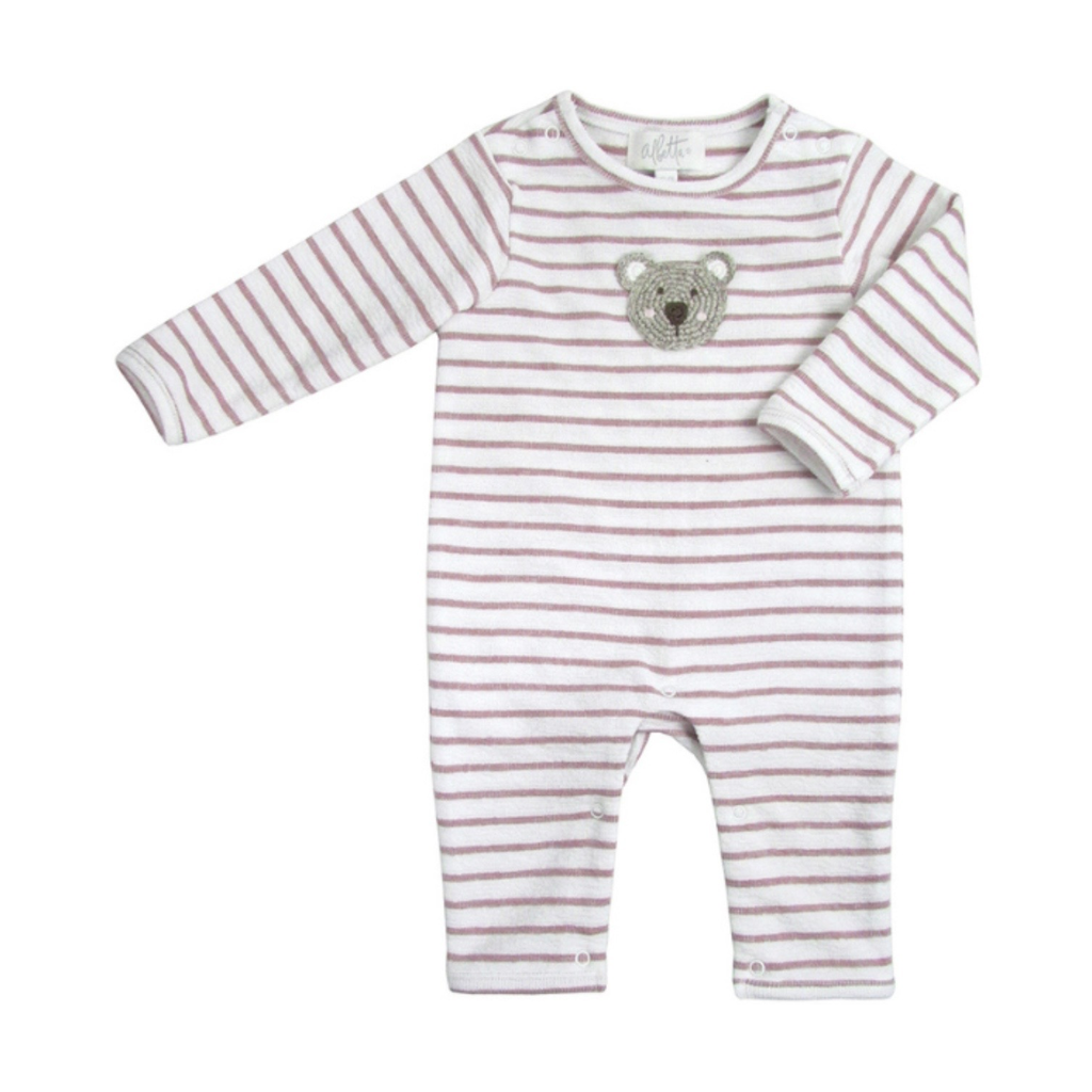 Crochet Bear Baby Romper بيجاما مواليد