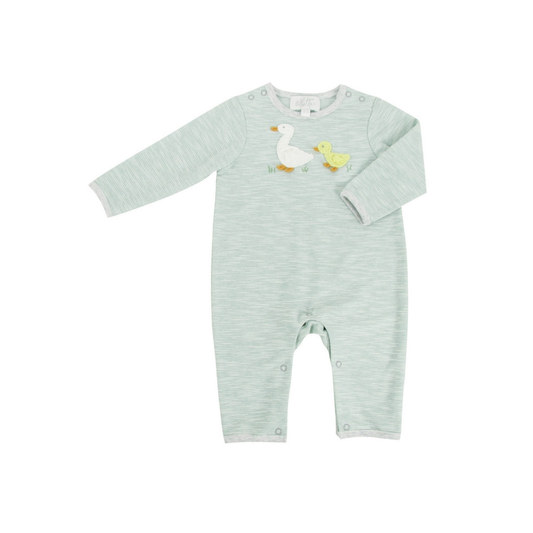 Crochet Domi Ducks Romper بيجاما مواليد