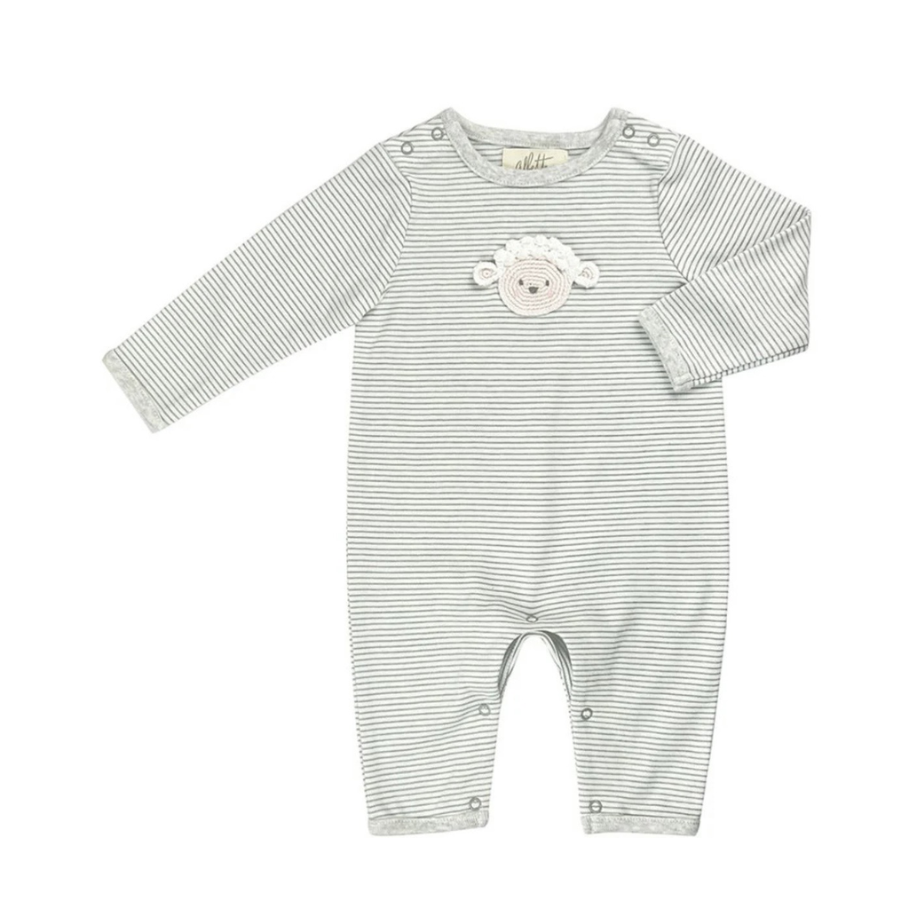 Crochet Lamb Romper بيجاما مواليد