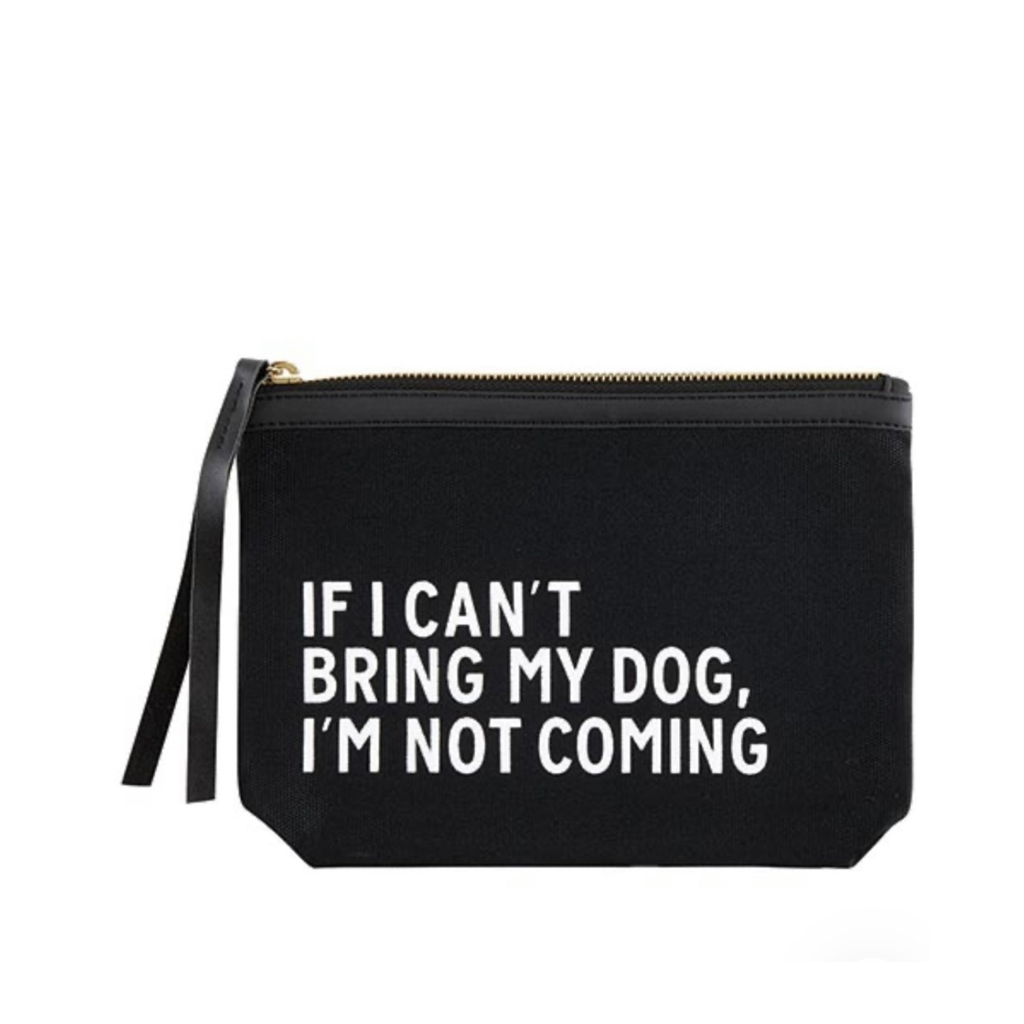 Pouch Bag,  Bring My Dog حقيبة لون أسود