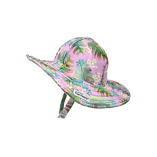 Luau Palms Splash Swim Hat قبعة لون وردي