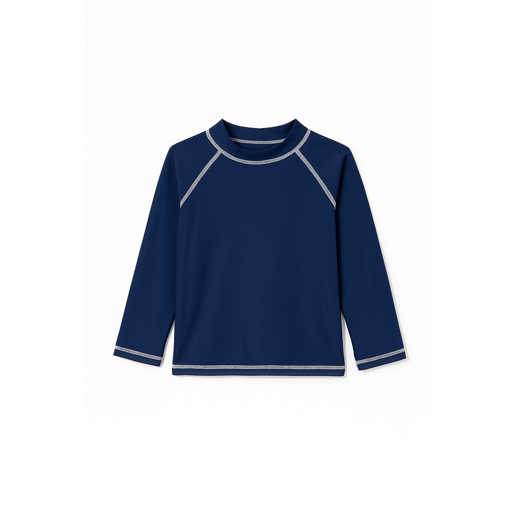 Navy Rash Guard Swim Top بلوزة سباحة