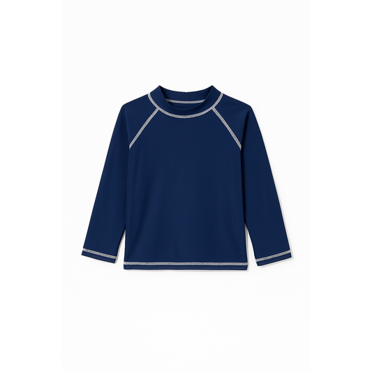 Navy Rash Guard Swim Top بلوزة سباحة