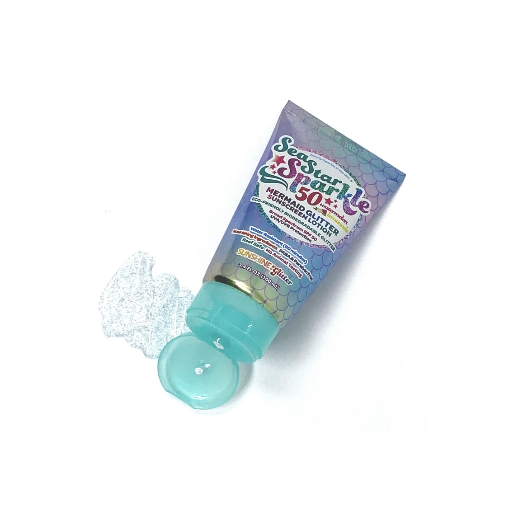 Mermaid Glitter SunScrean حماية للشمس