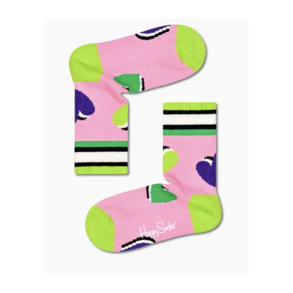 Kids Hearts Rib Socks جوارب ملونة