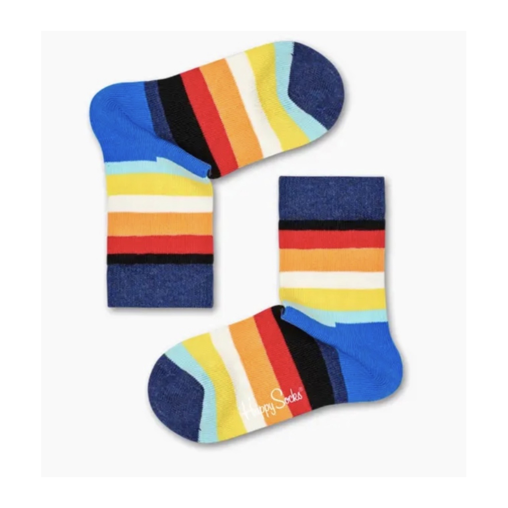 Blue Stripe Socks جوارب ملونة