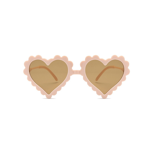 White Heart Sunglasses نظارات لون ابيض