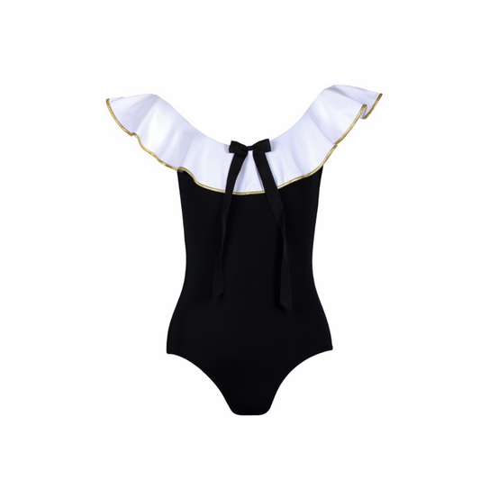 Josie White Ruffle Swimsuit ملابس سباحة