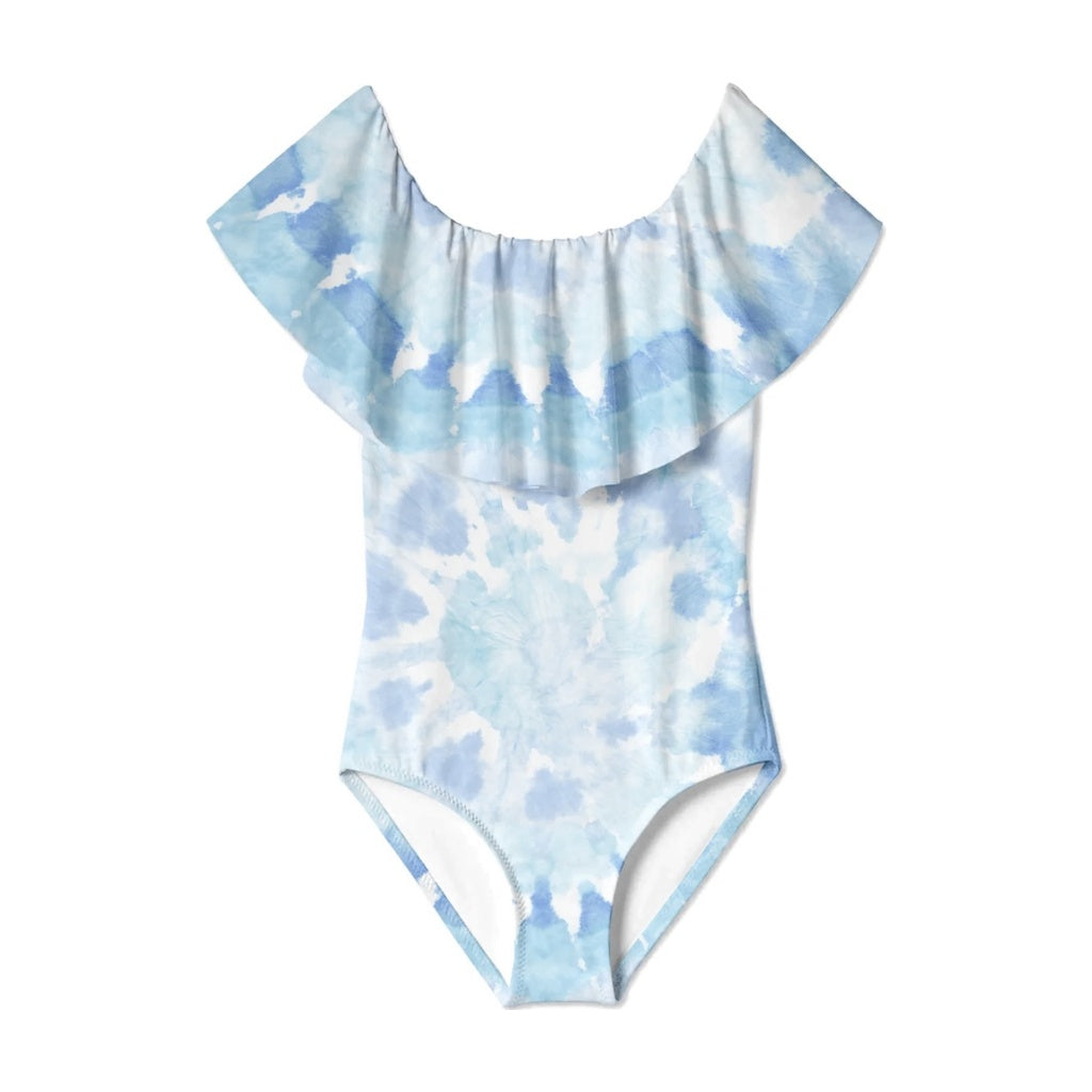 Cloud tie dye swimsuit ملابس سباحة