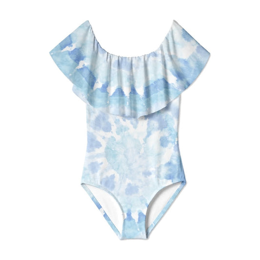 Cloud tie dye swimsuit ملابس سباحة