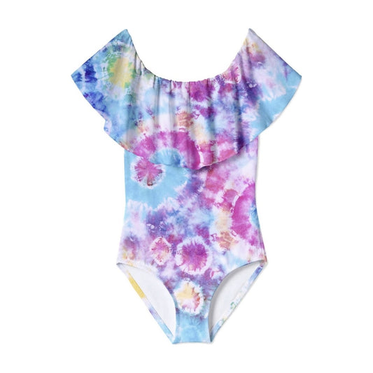 Jelly Tie Dye Drape swimsuit ملابس سباحة