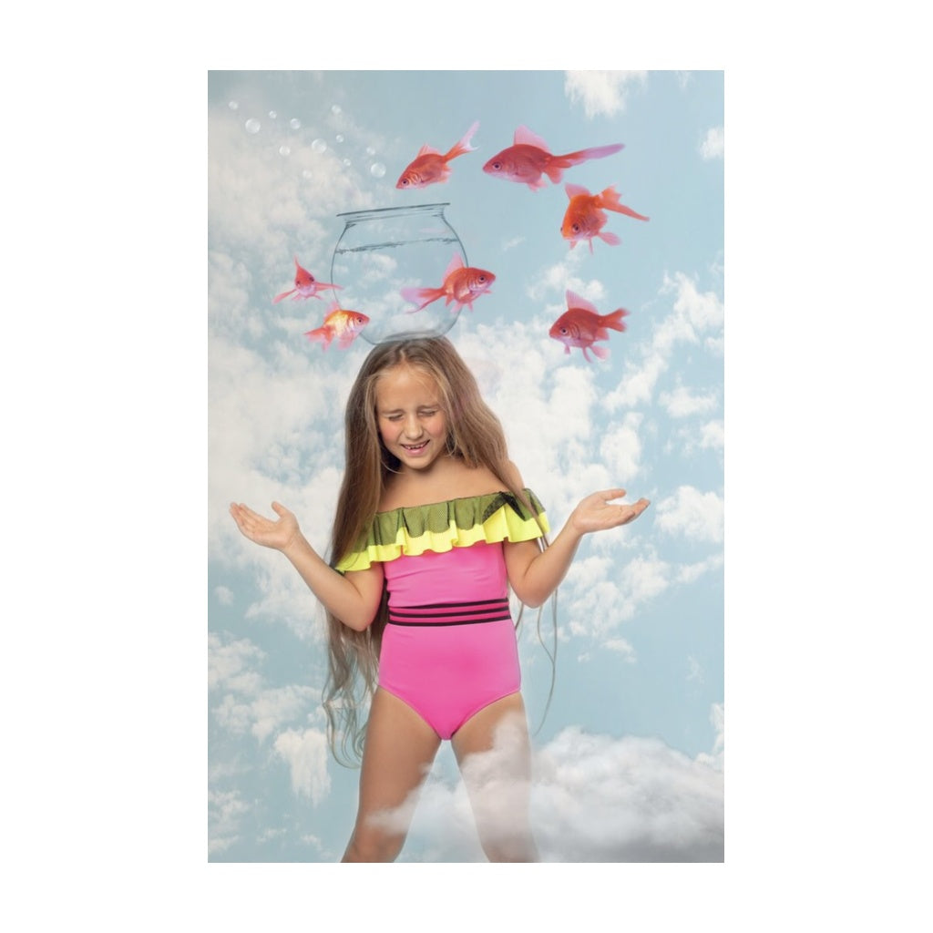 Bendis Neon Pink Swimsuit ملابس سباحة