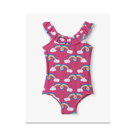 rainbow arch ruffle swimsuit ملابس سباحة