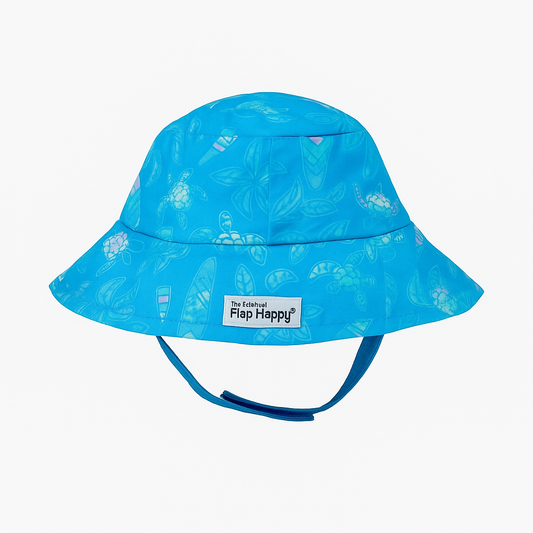 Coco Beach Turtles Bucket Hat قبعة لون أزرق