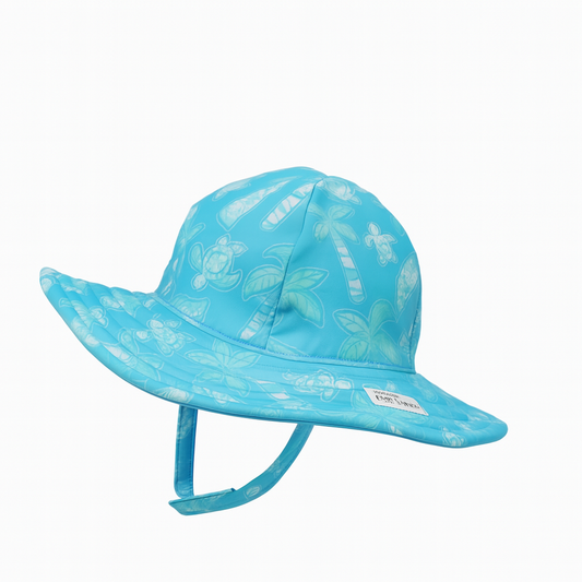 Coco Beach Turtles Summer Splash Swim Hat قبعة لون أزرق